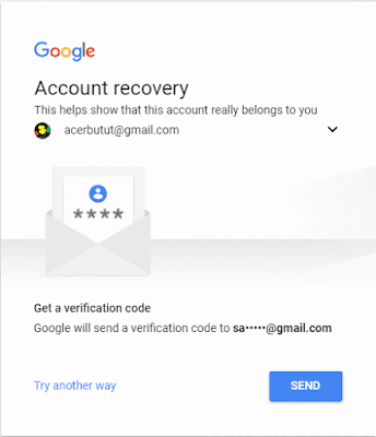 Reset Password melalui Email Pemulihan