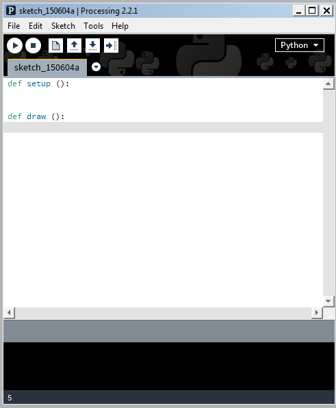 Processing in Python Mode: BASICS & CIRCLE