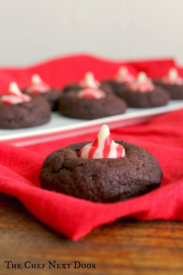Candy Cane Cocoa Blossoms | The Chef Next Door