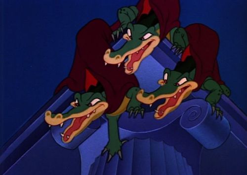 Three dinosaurs in Fantasia 1940 animatedfilmreviews.filminspector.com