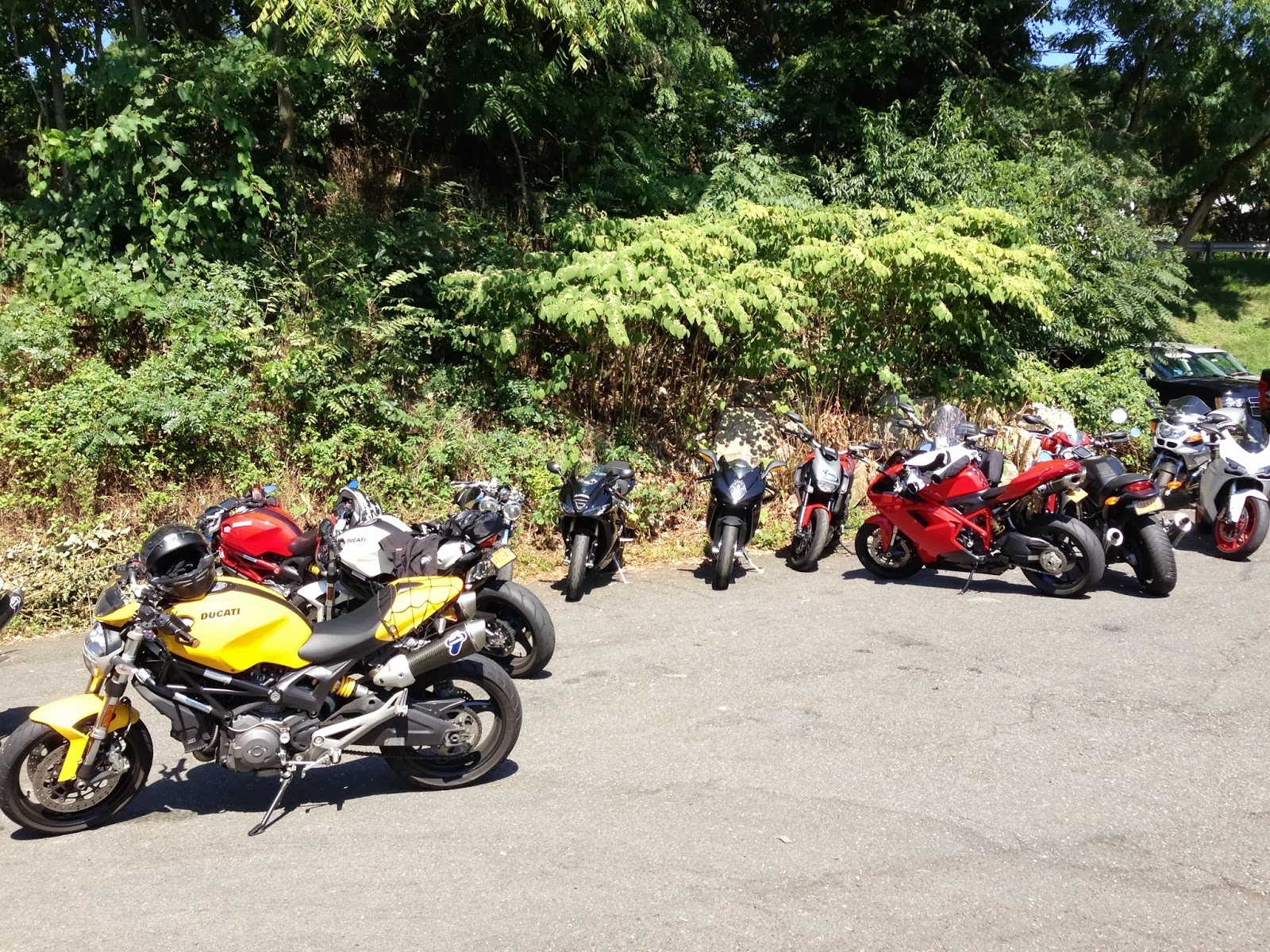 Tigho NYDucati:  DOCNYC rolls out from Central Park, six Ducati Monsters deep, with an 848EVO and a 2013 Multistrada photo 5. 