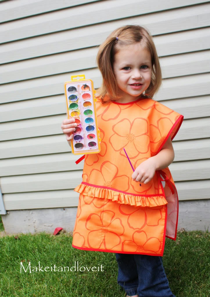 Bad habits of the artist world Free Sewing Pattern Children Art Smock