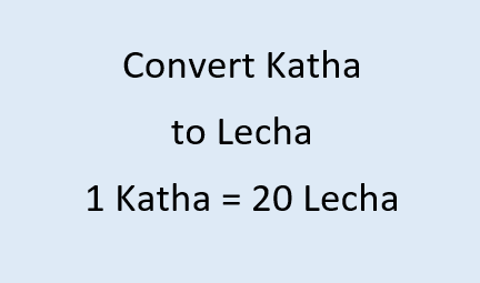 Covert Katha to Lecha in Assam