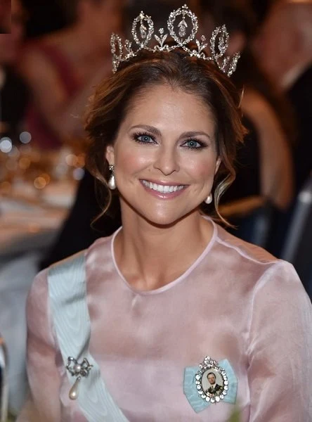 Crown Princess Victoria, Prince Daniel, Prince Carl Philip, Princess Sofia, Princess Madeleine of Sweden at Nobel Banquet