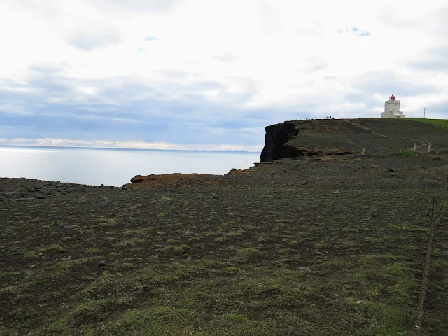 Cliffs near Dyrhólaey Lighthouse along Iceland's South Coast