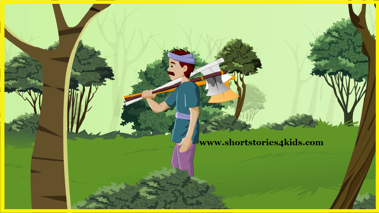 The Honest Woodcutter Short Story for Kids