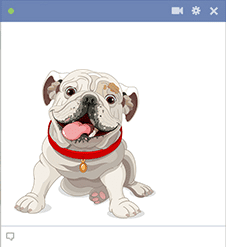 Bulldog Facebook Sticker