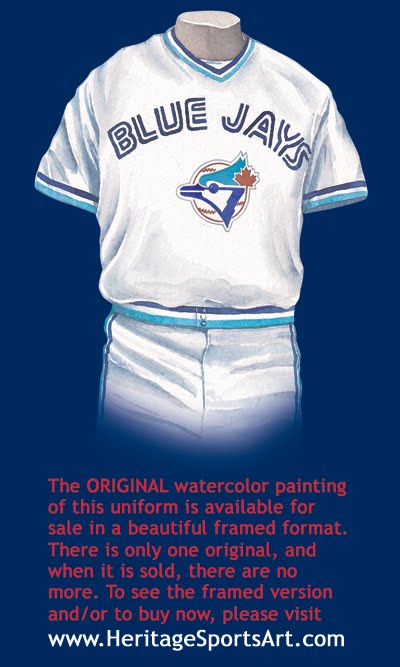 white and red blue jays jersey