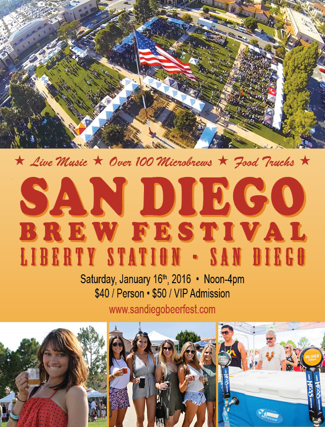 SanDiegoVille San Diego Brew Festival Returns On January 16 First 100 Purchasers Save On