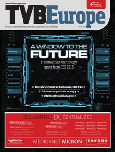 TVBEurope. Business, insight and intelligence for the broadcast media industry - March 2016 | ISSN 1461-4197 | TRUE PDF | Mensile | Professionisti | Broadcast | Comunicazione
TVBEurope is the leading European broadcast media publication and business platform providing news and analysis, business profiles and case studies on the latest industry developments. Whether it is emerging technology from the world of broadcast workflow or multi-platform content, TVBEurope is at the heart of it all as the leading source of content across the entire broadcast chain.
TVBEurope’s monthly magazine offers readers an insight into the broadcast world through a mix of features, interviews, case studies and topical forums.
TVBEurope’s own in-house conferences and specialist roundtables have built up a strong reputation and following, offering in-depth analysis of the challenges and developments in Beyond HD and IT Broadcast Workflow. TVBEurope also hosts the prestigious broadcast media awards gala, the TVBAwards.