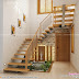 Under Stair design, wooden stair, kitchen and living