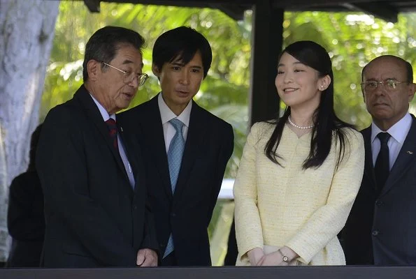 Princess Mako visited Japanese Botanical Garden, and Nikkei Association, and Redeemer Christ Monument in Rio de Janeiro