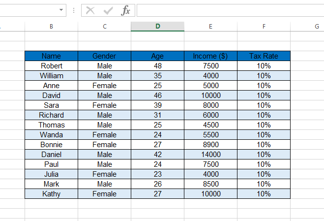 Excel-VBA Solutions: Create and Format a Table image.