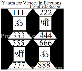 Hindu Lucky Charm Yantra for Victory in Elections