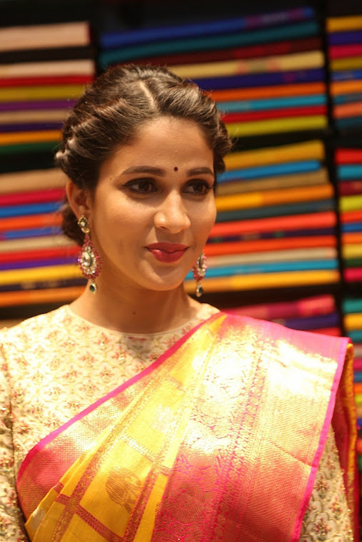 Lavanya Tripathi at Kanchipuram Kamakshi Silks