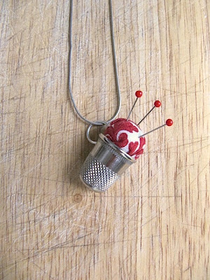 Thimble Pincushion Necklace - Sew Many Ways