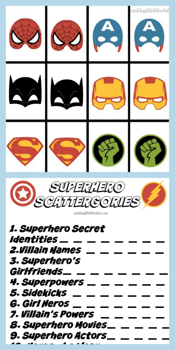 Superhero Printable Activities Superhero Printable Activities