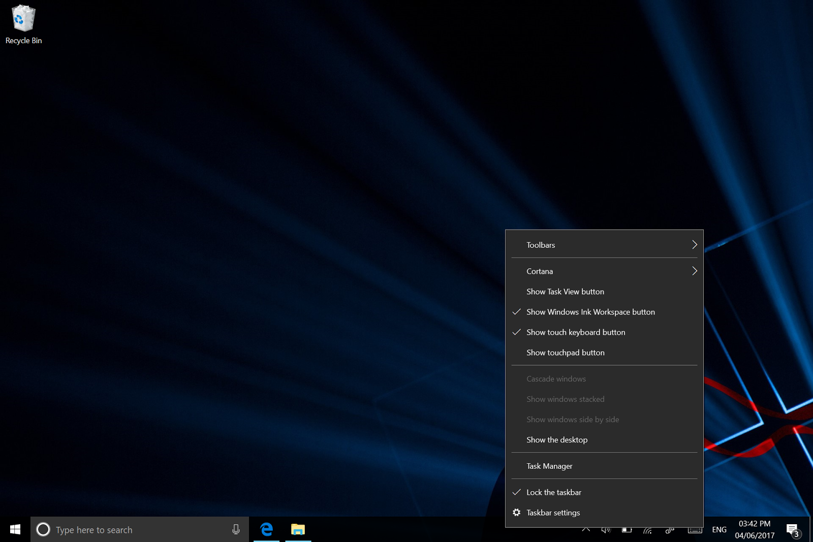 PY106digital ใช้ on screen mouse ใน Windows 10 tablet