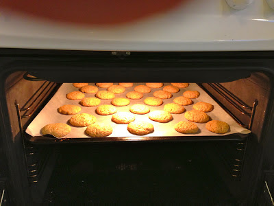 Ginger cookies i ovnen