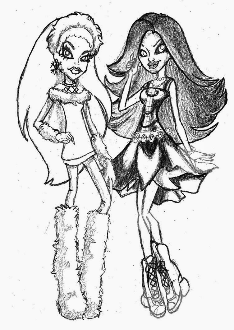 Download Coloring Pages: Monster High Coloring Pages Free and Printable