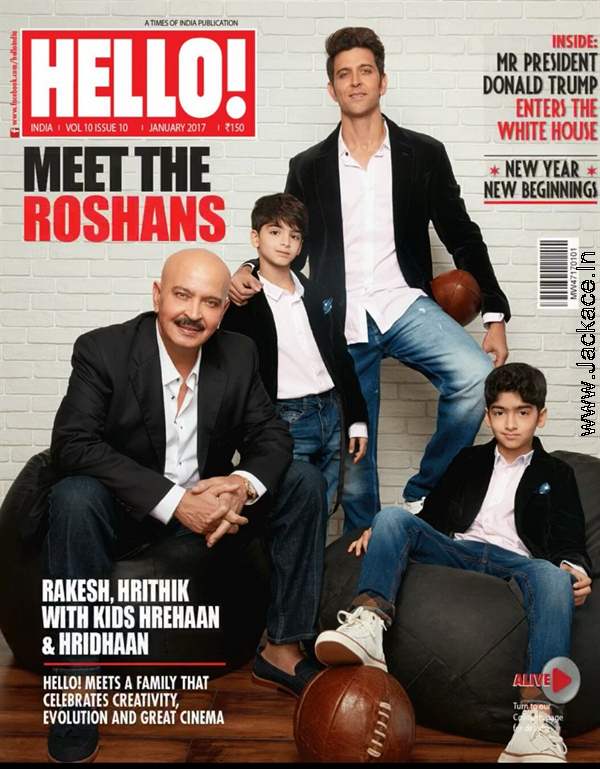 The Dashing Hrithik Roshan With His Father And Sons Graces The Cover Of HELLO! India