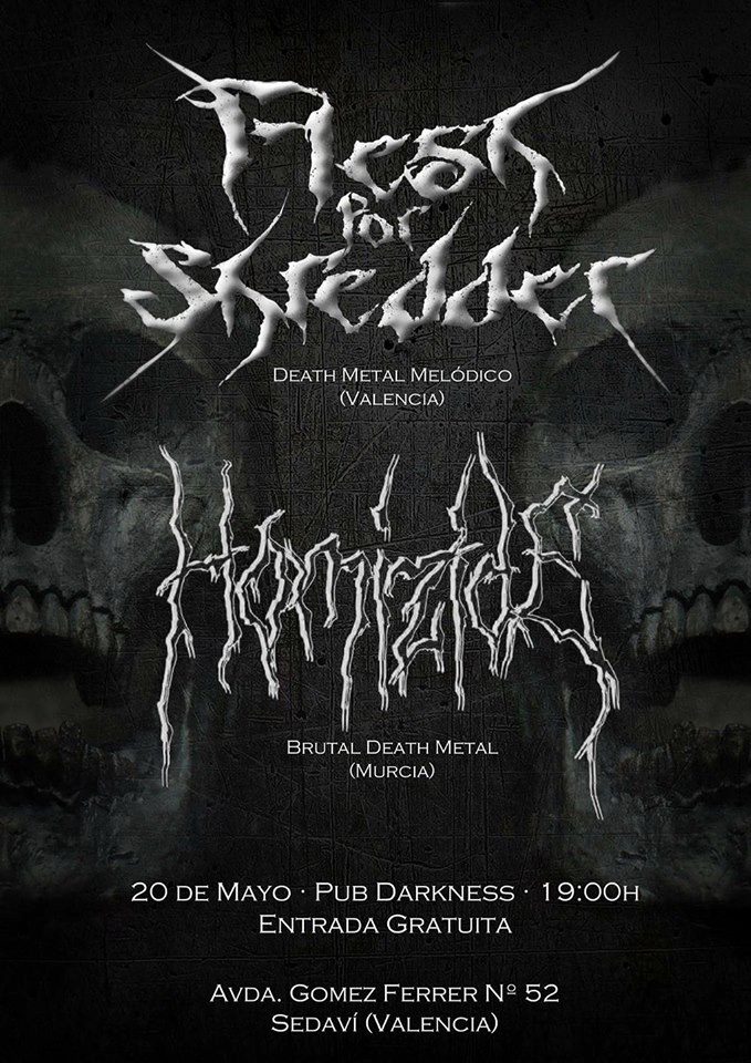 RUIDO NOISE FLESH FOR SHREDDER & HOMIZIDE (PUB DARKNESS, SEDAVI