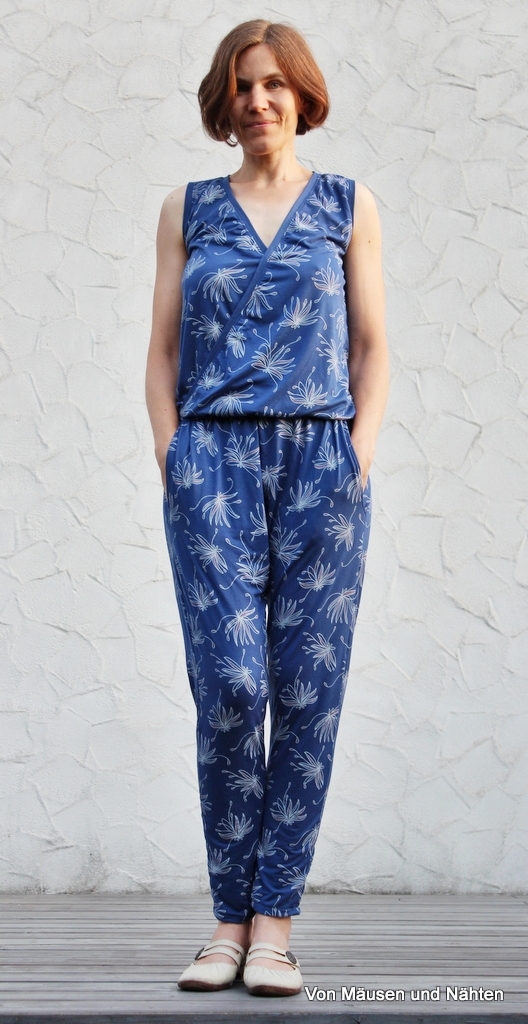 Von Mäusen und Nähten Rums28 Good night Lulu Jumpsuit