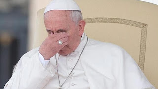 Pope Francis facepalm