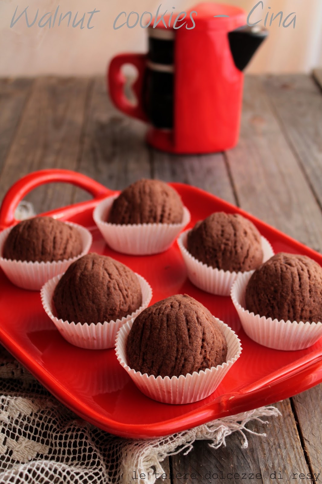 le tenere dolcezze di resy Walnut cookies i biscotti a forma di noce