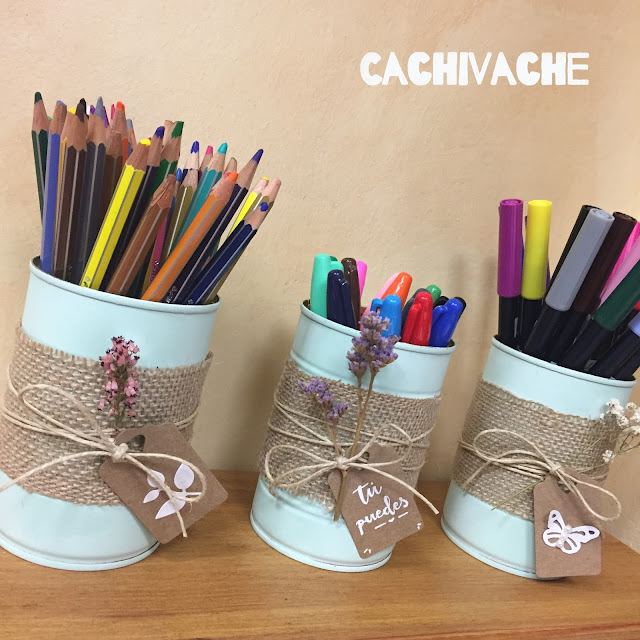 DIY Portalápices reciclando latas