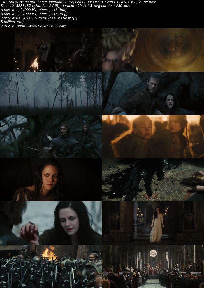 Snow White and The Huntsman (2012) Dual Audio Hindi 480p BluRay 400MB