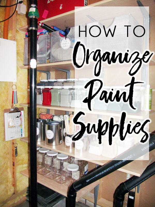 Small Utility Room Shelving Solution & the Best Way to Organize Paint