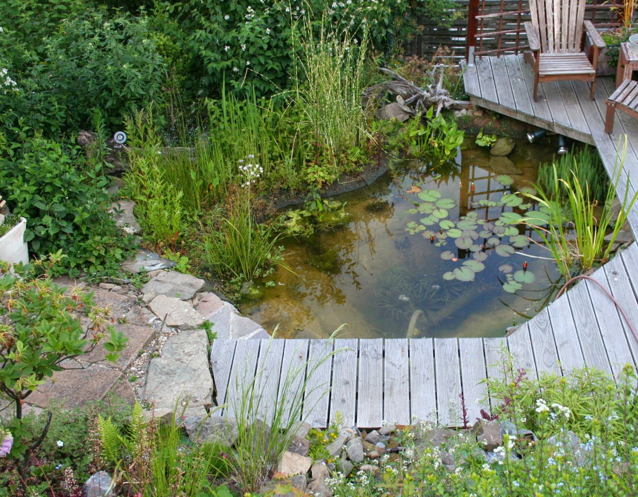 Gartenwahn in Schräglage Ein Teich am Hang 3. Akt