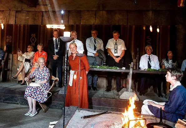 Queen Margrethe visited Ribe Viking Center. Princess Benedikte made a special visit to Jacob A. Riis Museum. holiday at the castle in Gråsten