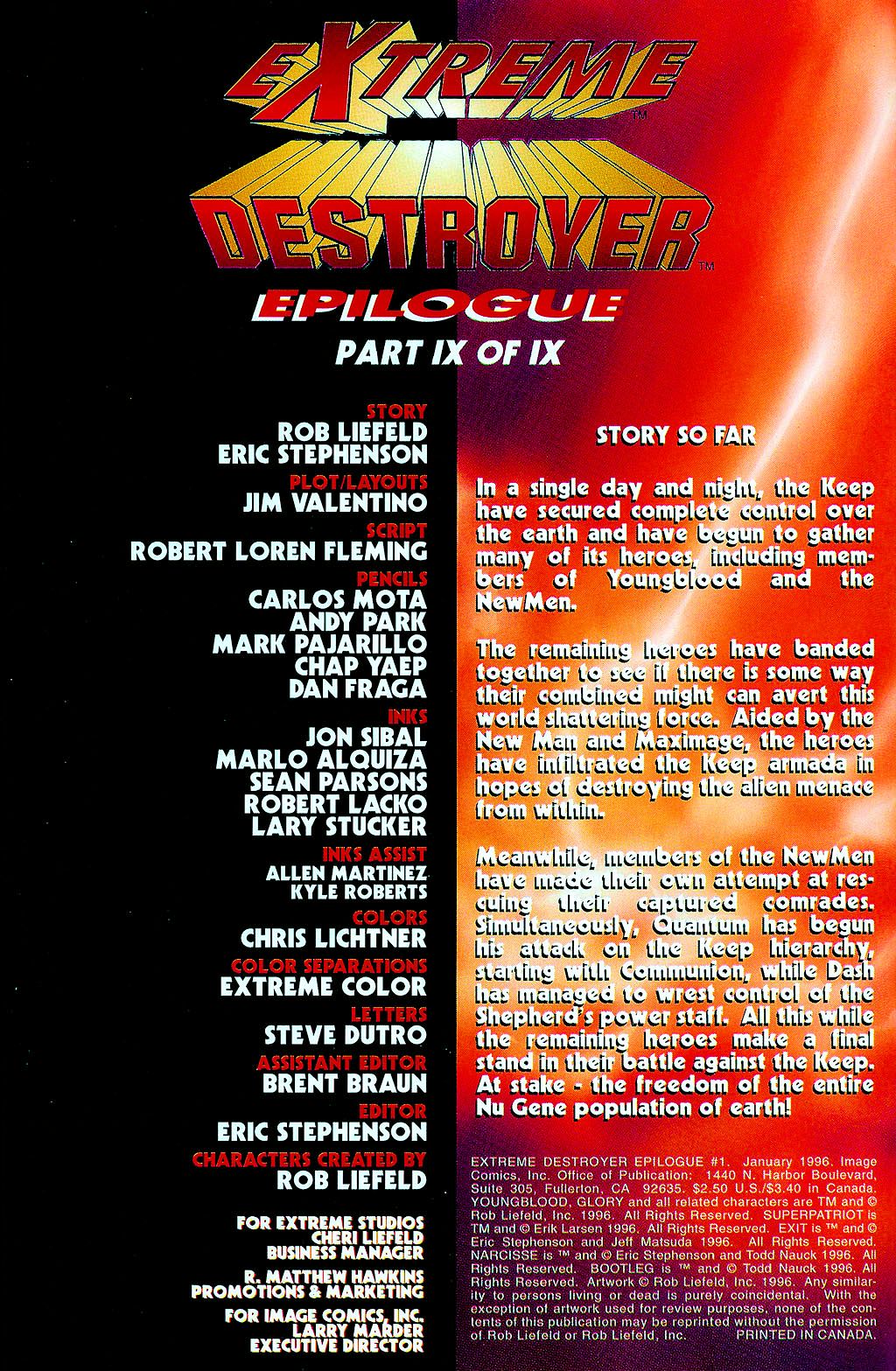 Read online Extreme Destroyer comic -  Issue # Issue Epilogue - 2