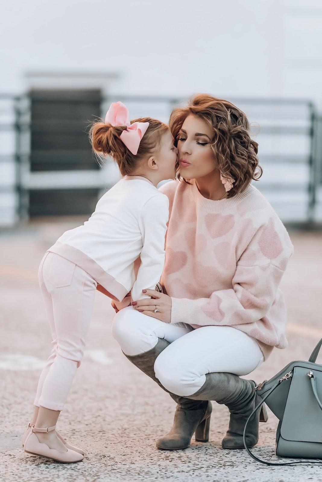 Mommy & Me Style: Pink Hearts for Valentine's Day - Something Delightful Blog