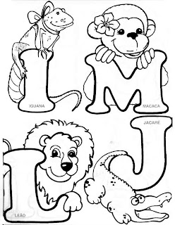 Alfabeto Ilustrado Animais Dani Educar