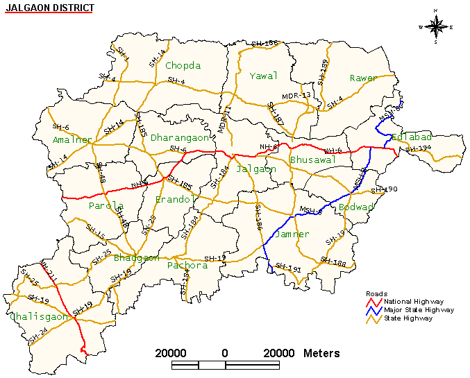 JALGAON MAP JALGAON CITY MAP ROAD MAP TRANSPORT MAP INDUSTRY