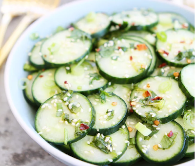 Asian Cucumber Salad #vegan 