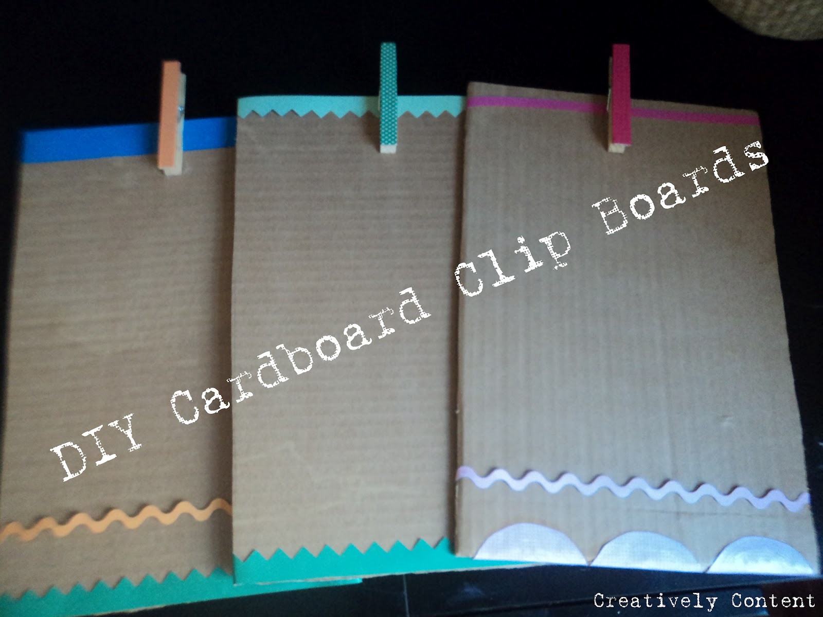 Creatively Content DIY cardboard clipboard all about rhythm