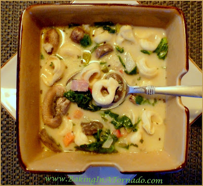 Crockpot Italian Soup: A hearty meal, this soup will warm your insides on a cold night. Quick preparation, then let the soup simmer durring the day. | Recipe developed by www.BakingInATornado.com | Blog With Friends: Baby It's Cold Outside | #recipe #soup #crockpot