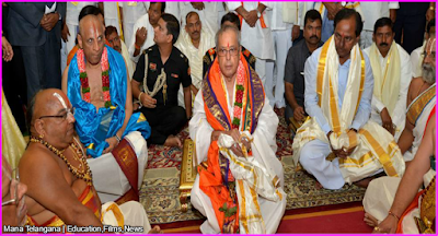 President of India : Pranab Mukherjee visited Yadadri temple in Telangana