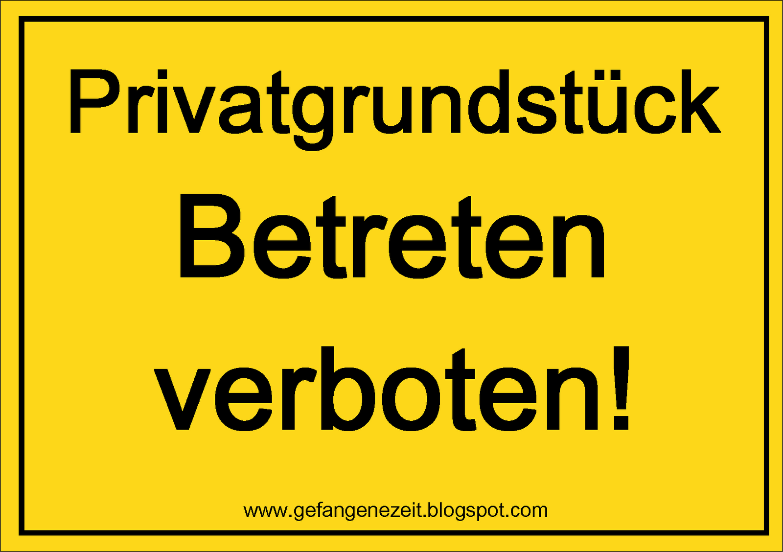 Betreten verboten!