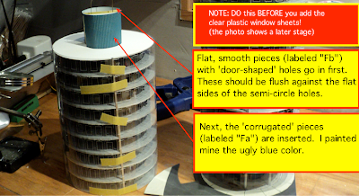 quinntopia - An N Scale blog: Luetke Office City Tower Build Step # 8