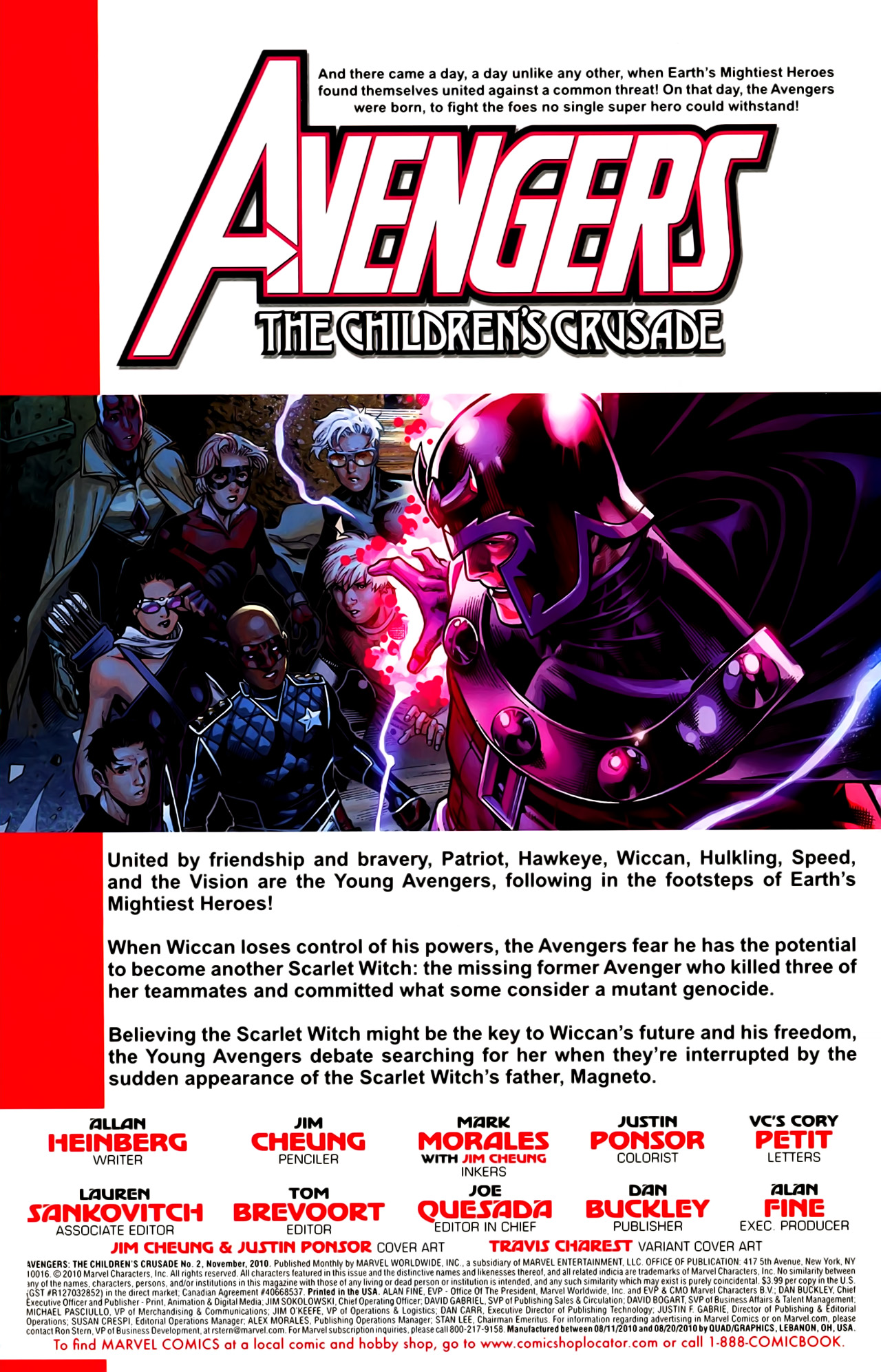 Read online Avengers: The Children's Crusade comic -  Issue #2 - 2