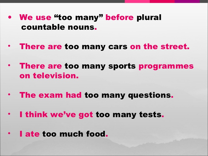 To much to many enough правило. чендлер в костюме пума. Too not enough. Big too many. Too many gifts.