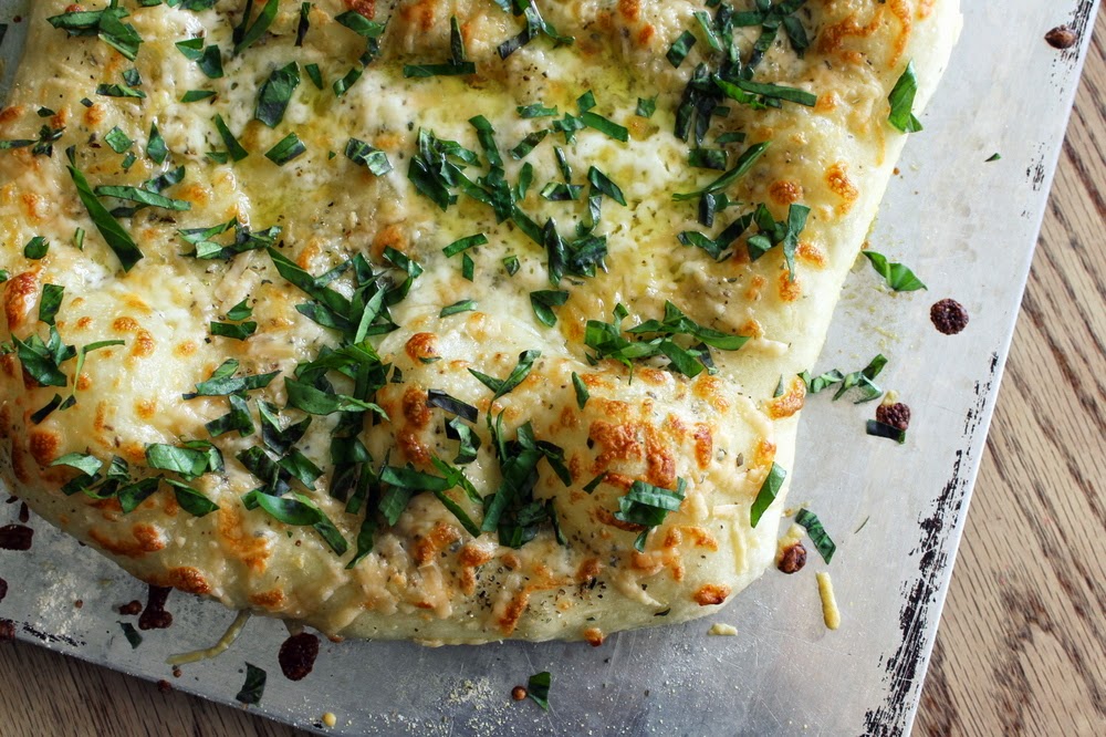 Jennifer Murch cheesy herb pizza