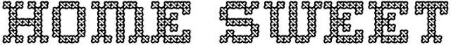 tipografia punto de cruz