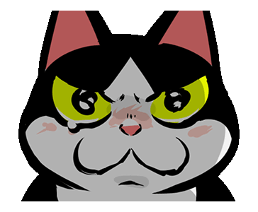 15 Random Cute Fat Grumpy Anime Cat Black Orange Kitty Stickers   Amazonin Toys  Games