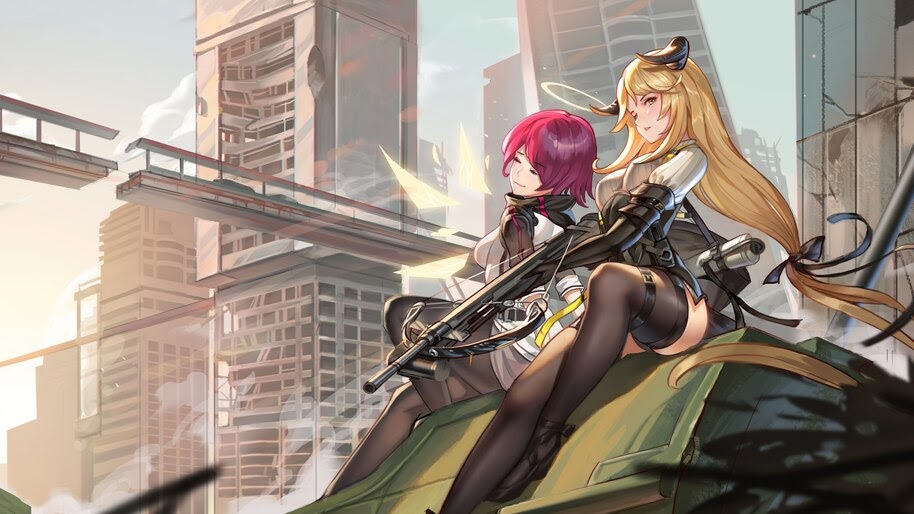 Anime, Girls, Arknights, Exusiai, Meteorite, 4K, #6.542
